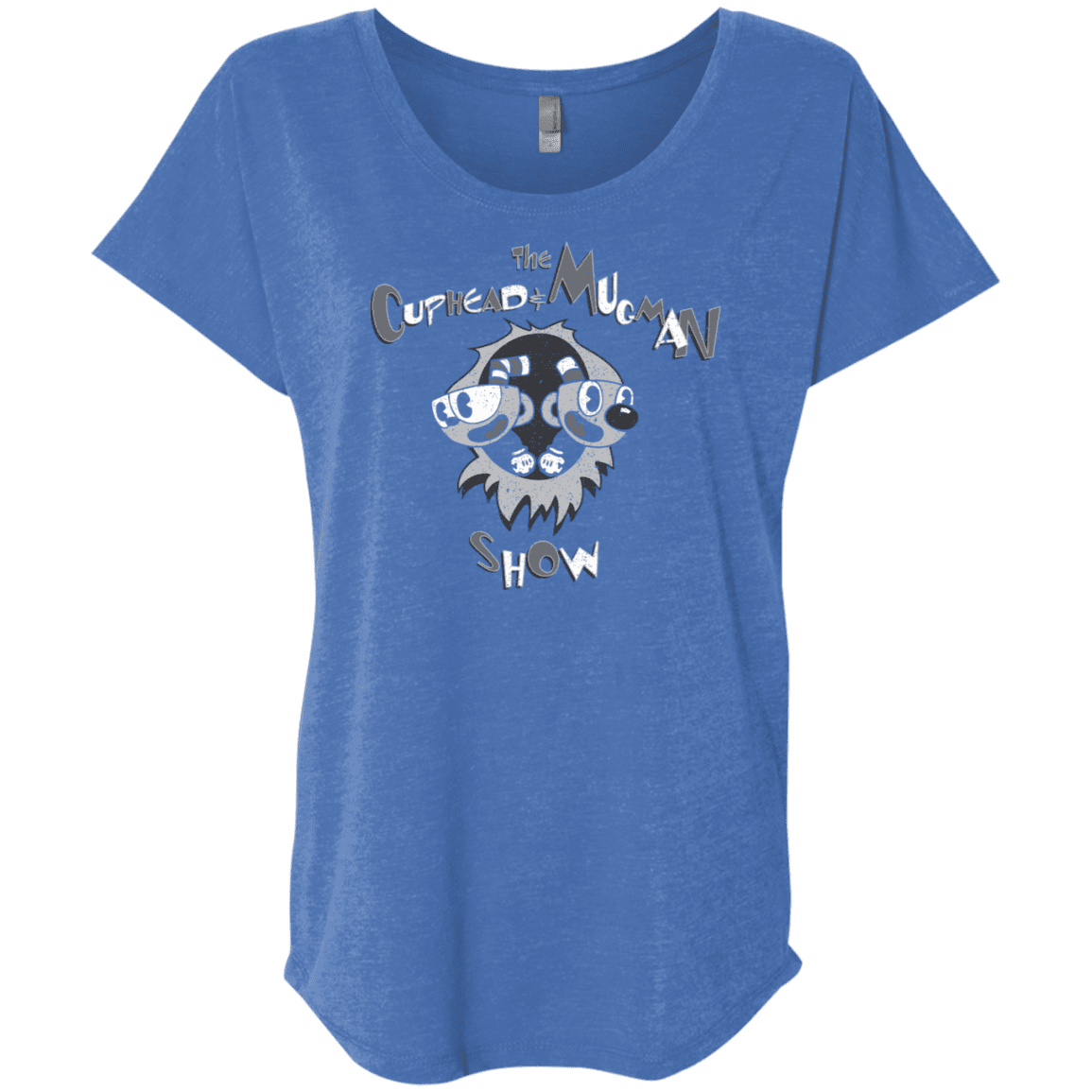 T-Shirts Vintage Royal / X-Small The Cuphead & Mugman Show Triblend Dolman Sleeve