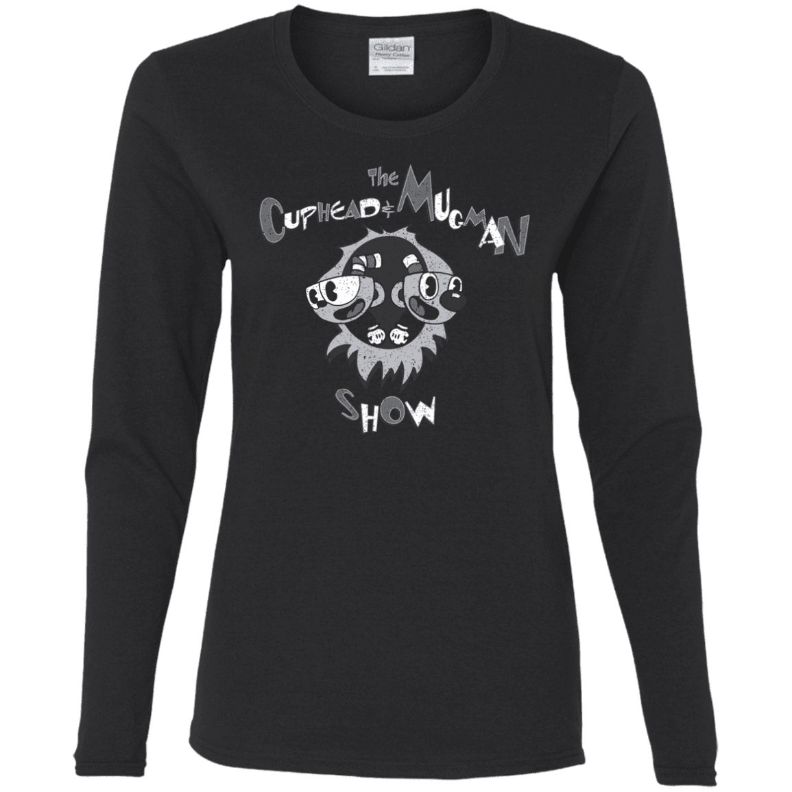 T-Shirts Black / S The Cuphead & Mugman Show Women's Long Sleeve T-Shirt