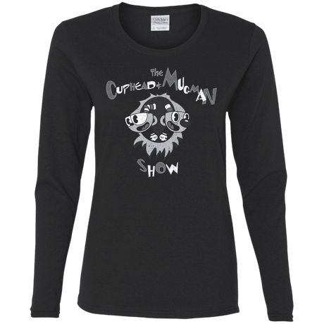 T-Shirts Black / S The Cuphead & Mugman Show Women's Long Sleeve T-Shirt