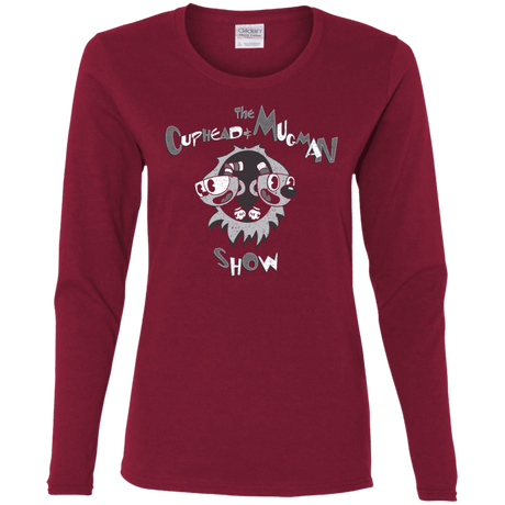 T-Shirts Cardinal / S The Cuphead & Mugman Show Women's Long Sleeve T-Shirt