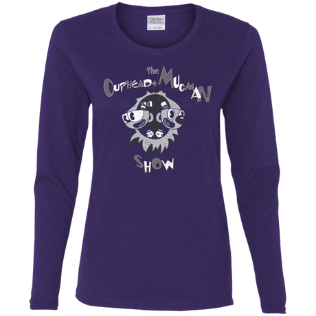 T-Shirts Purple / S The Cuphead & Mugman Show Women's Long Sleeve T-Shirt