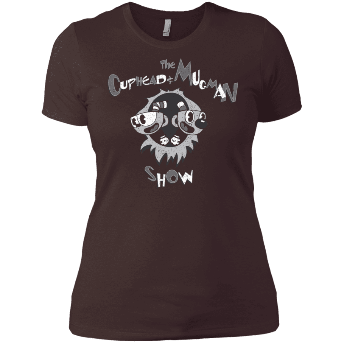 T-Shirts Dark Chocolate / X-Small The Cuphead & Mugman Show Women's Premium T-Shirt