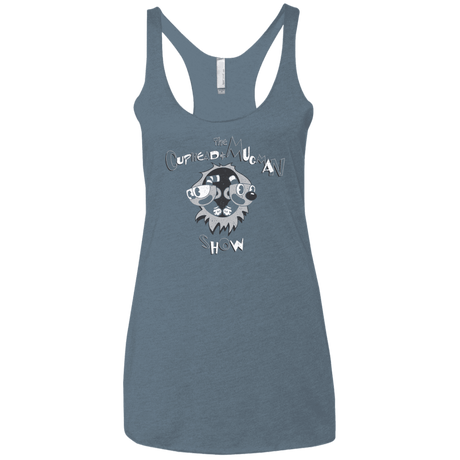 T-Shirts Indigo / X-Small The Cuphead & Mugman Show Women's Triblend Racerback Tank