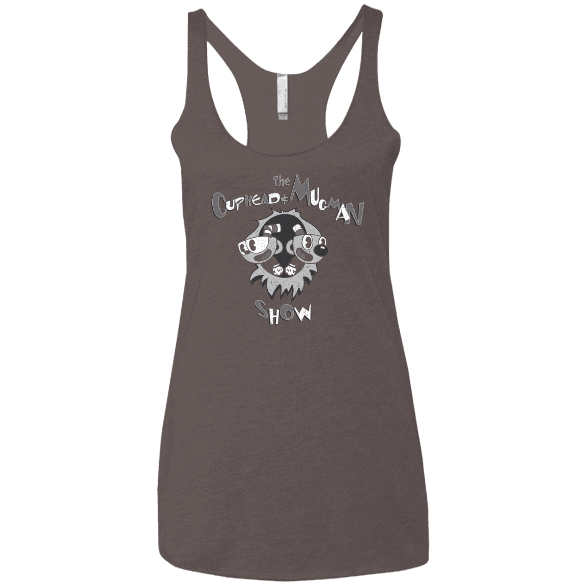 T-Shirts Macchiato / X-Small The Cuphead & Mugman Show Women's Triblend Racerback Tank