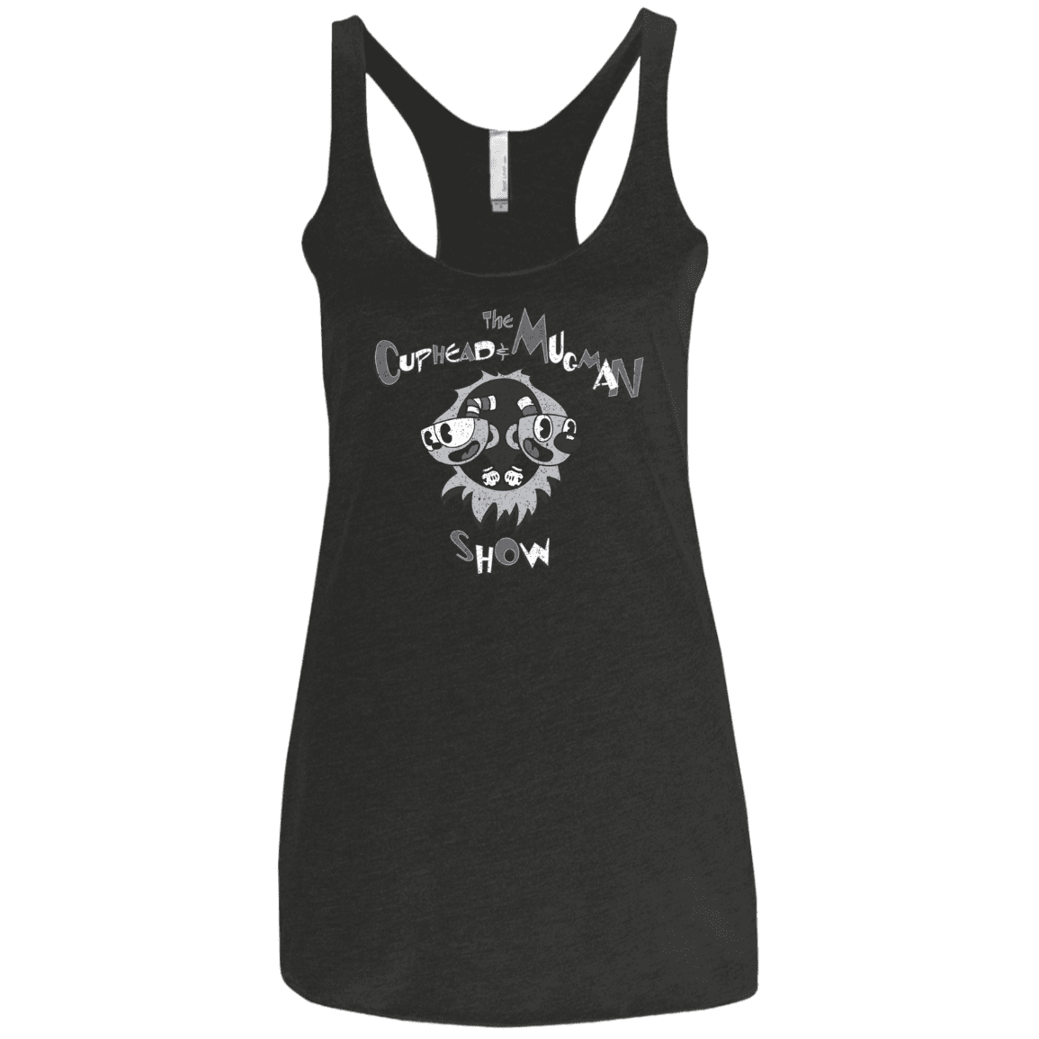 T-Shirts Vintage Black / X-Small The Cuphead & Mugman Show Women's Triblend Racerback Tank