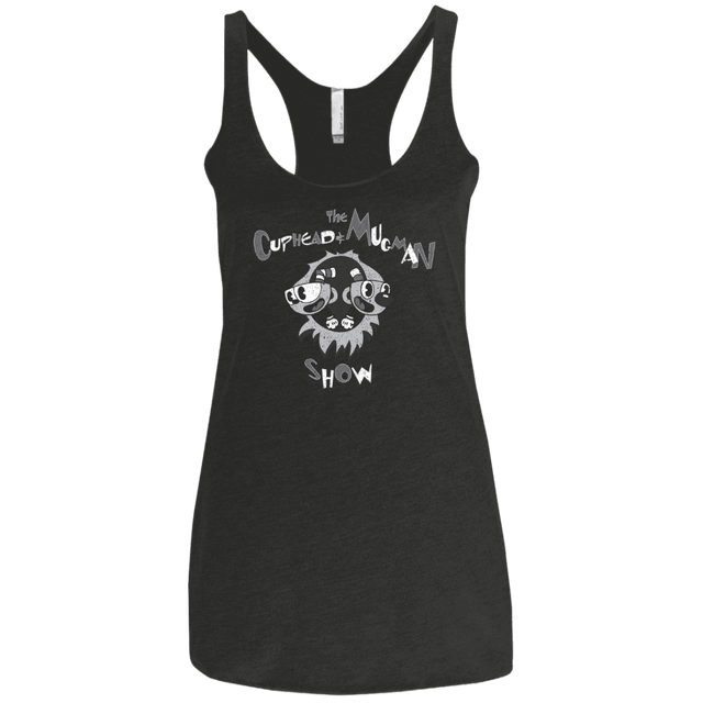 T-Shirts Vintage Black / X-Small The Cuphead & Mugman Show Women's Triblend Racerback Tank