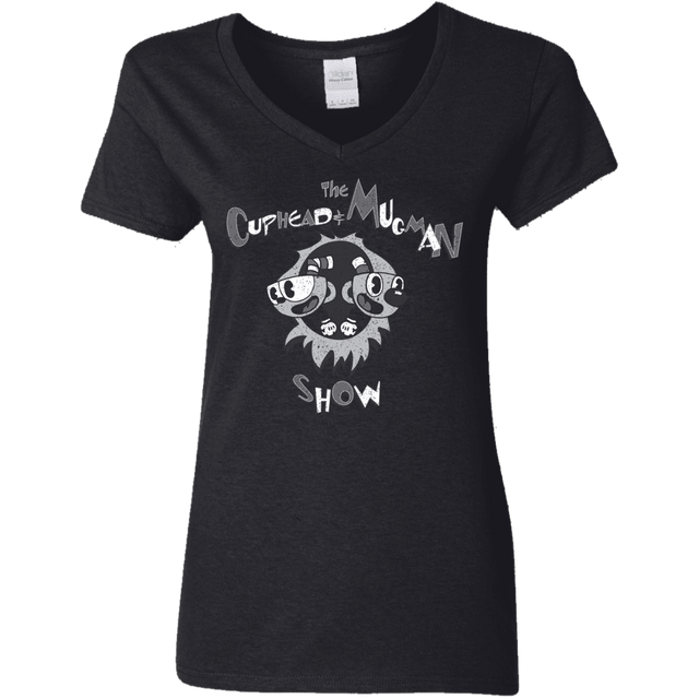 T-Shirts Black / S The Cuphead & Mugman Show Women's V-Neck T-Shirt