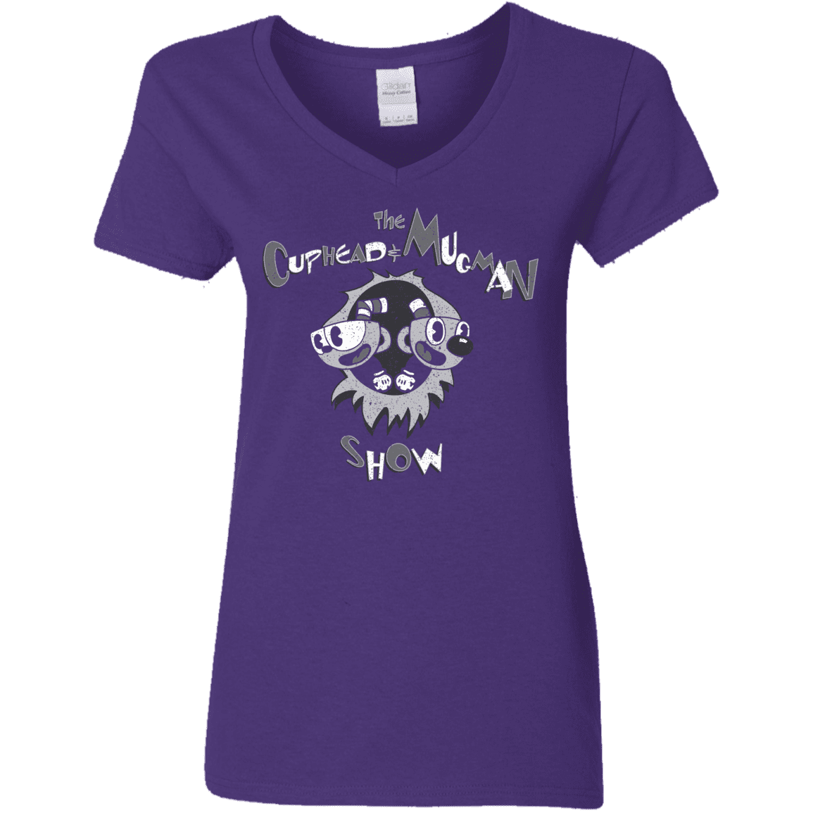 T-Shirts Purple / S The Cuphead & Mugman Show Women's V-Neck T-Shirt