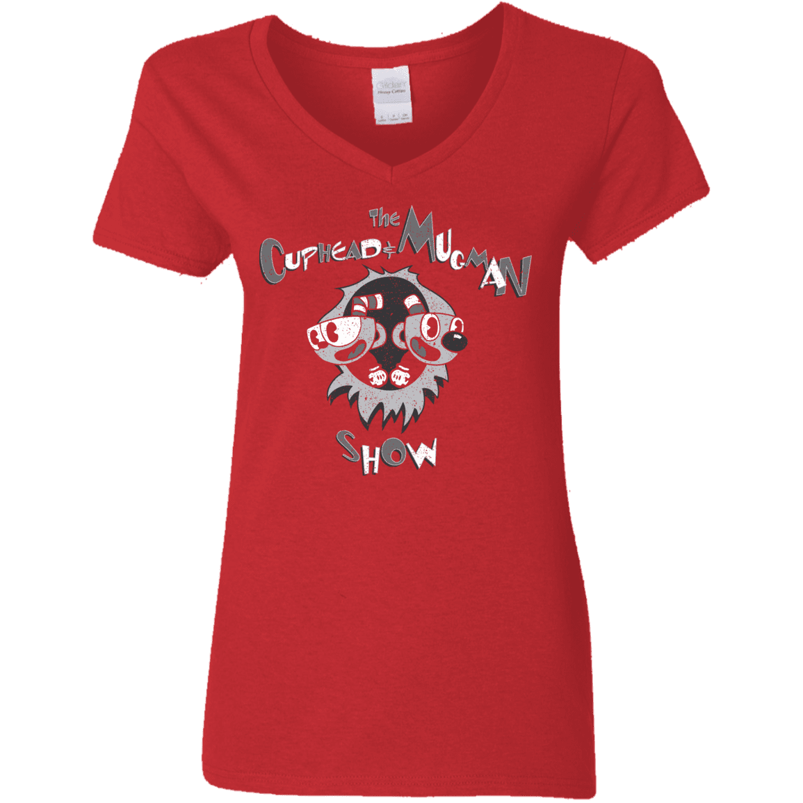 T-Shirts Red / S The Cuphead & Mugman Show Women's V-Neck T-Shirt