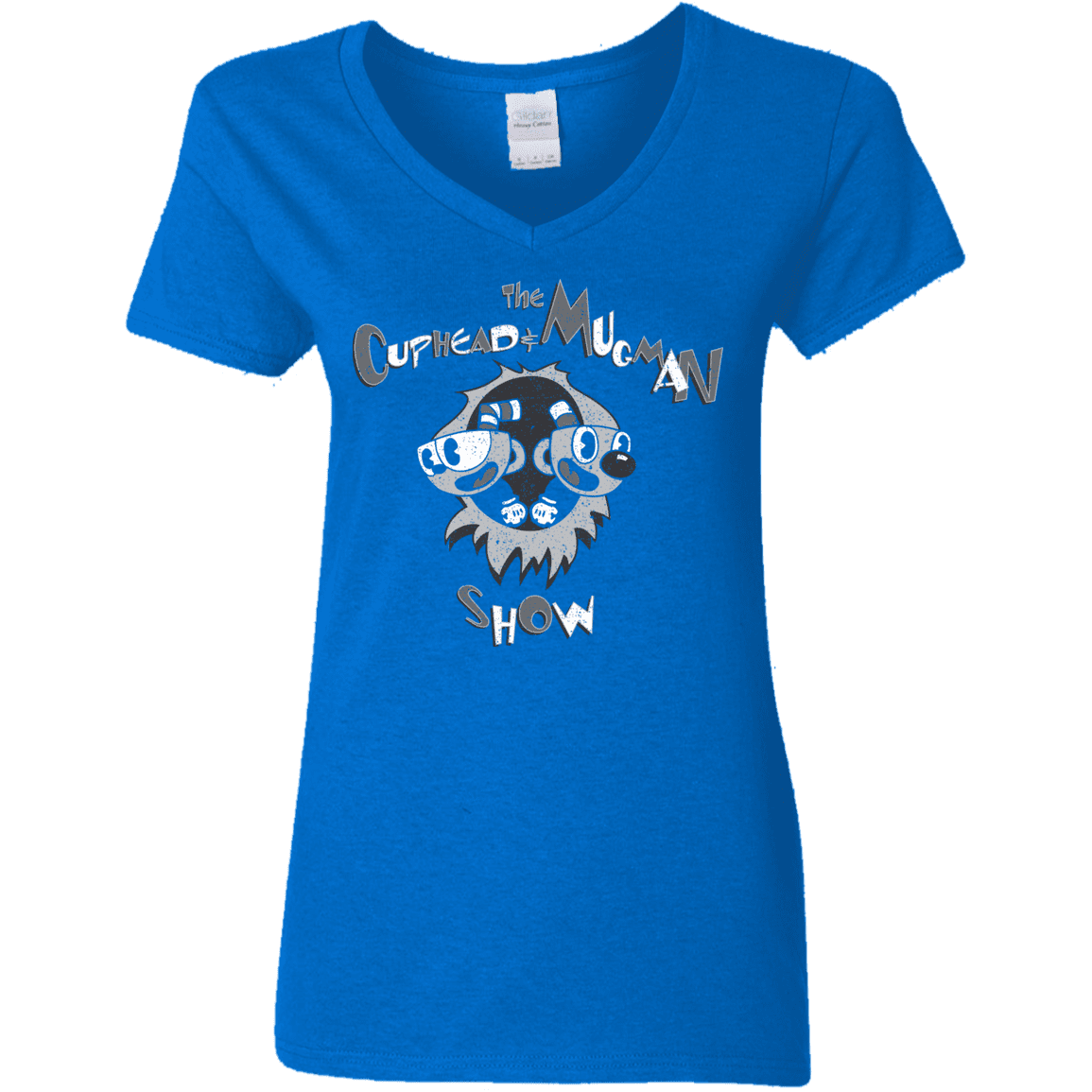 T-Shirts Royal / S The Cuphead & Mugman Show Women's V-Neck T-Shirt