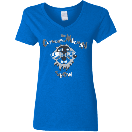 T-Shirts Royal / S The Cuphead & Mugman Show Women's V-Neck T-Shirt