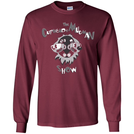 T-Shirts Maroon / YS The Cuphead & Mugman Show Youth Long Sleeve T-Shirt