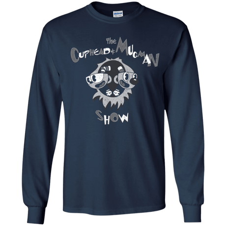 T-Shirts Navy / YS The Cuphead & Mugman Show Youth Long Sleeve T-Shirt