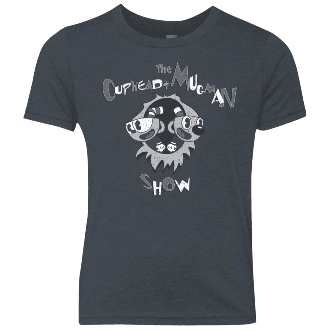 T-Shirts Vintage Navy / YXS The Cuphead & Mugman Show Youth Triblend T-Shirt