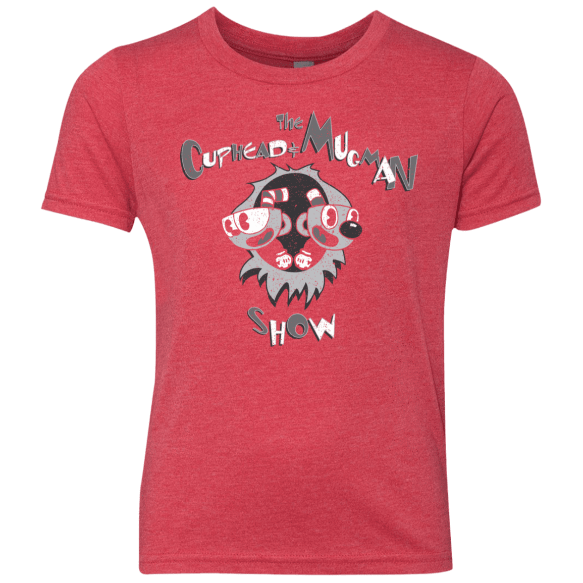 T-Shirts Vintage Red / YXS The Cuphead & Mugman Show Youth Triblend T-Shirt