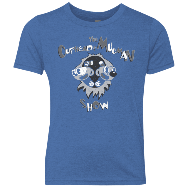 T-Shirts Vintage Royal / YXS The Cuphead & Mugman Show Youth Triblend T-Shirt