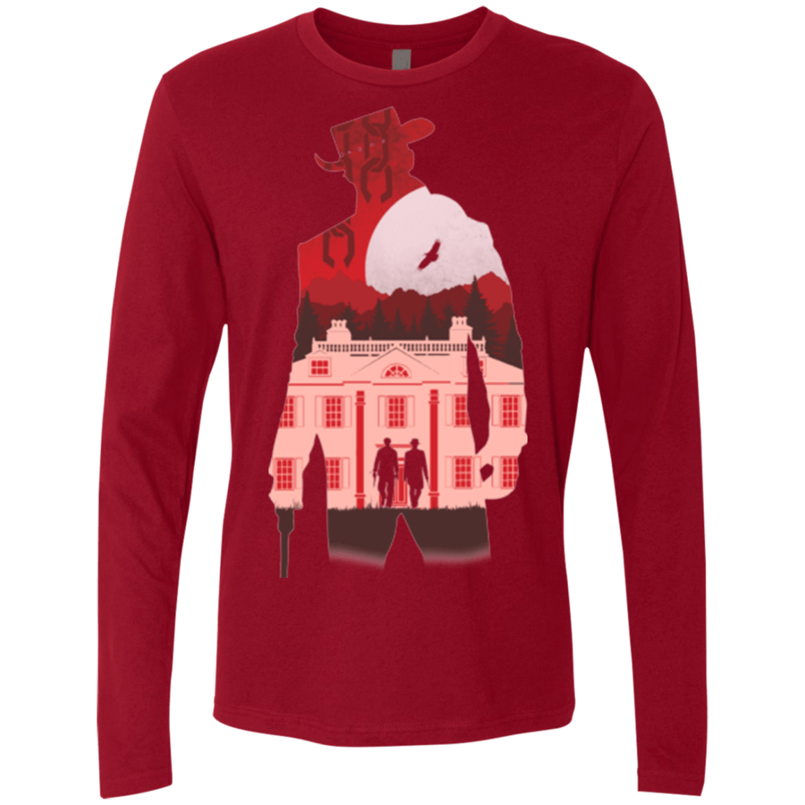 T-Shirts Cardinal / Small The D is Silent Men's Premium Long Sleeve