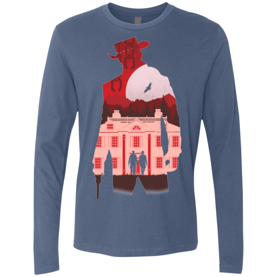 T-Shirts Indigo / Small The D is Silent Men's Premium Long Sleeve