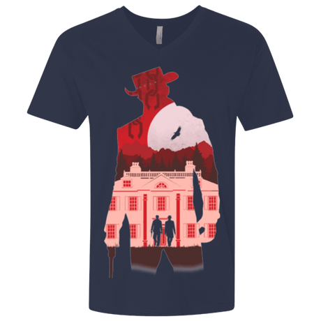 T-Shirts Midnight Navy / X-Small The D is Silent Men's Premium V-Neck