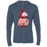 T-Shirts Indigo / X-Small The D is Silent Triblend Long Sleeve Hoodie Tee