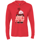 T-Shirts Vintage Red / X-Small The D is Silent Triblend Long Sleeve Hoodie Tee