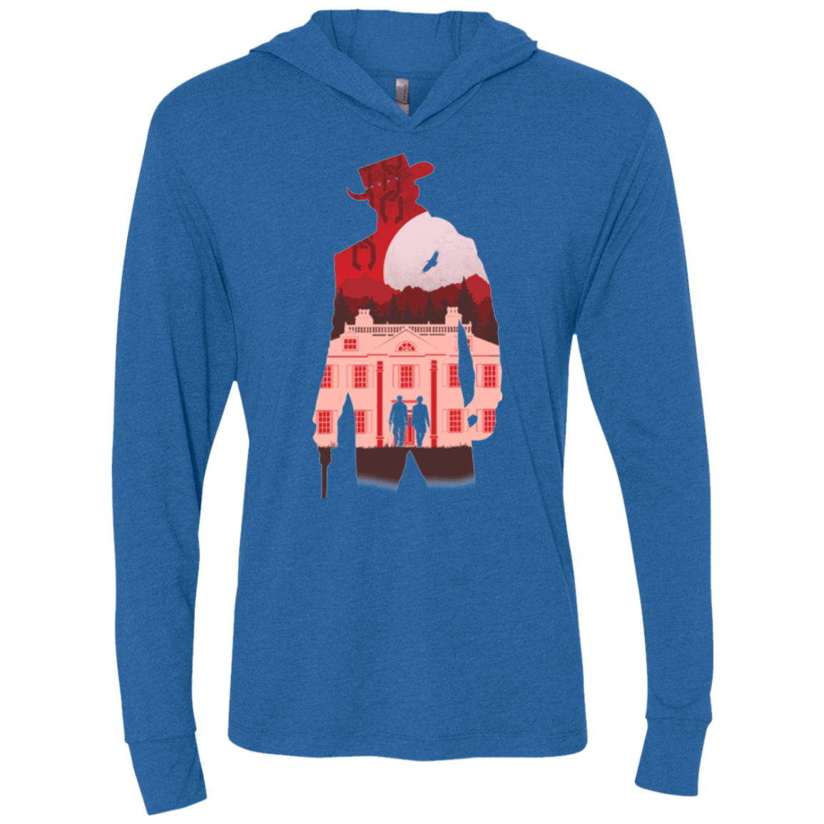 T-Shirts Vintage Royal / X-Small The D is Silent Triblend Long Sleeve Hoodie Tee