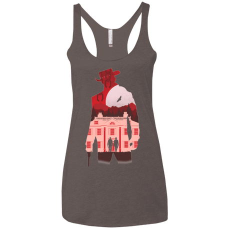 T-Shirts Macchiato / X-Small The D is Silent Women's Triblend Racerback Tank