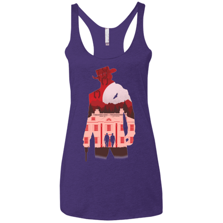 T-Shirts Purple / X-Small The D is Silent Women's Triblend Racerback Tank