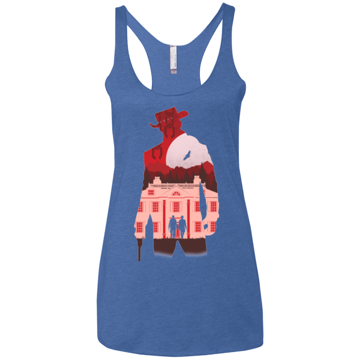 T-Shirts Vintage Royal / X-Small The D is Silent Women's Triblend Racerback Tank