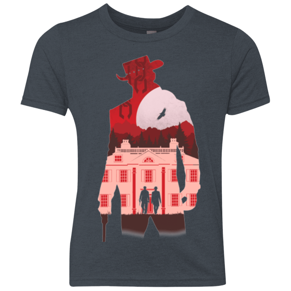 T-Shirts Vintage Navy / YXS The D is Silent Youth Triblend T-Shirt