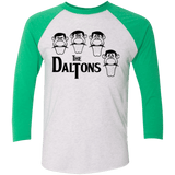 T-Shirts Heather White/Envy / X-Small The Daltons Men's Triblend 3/4 Sleeve
