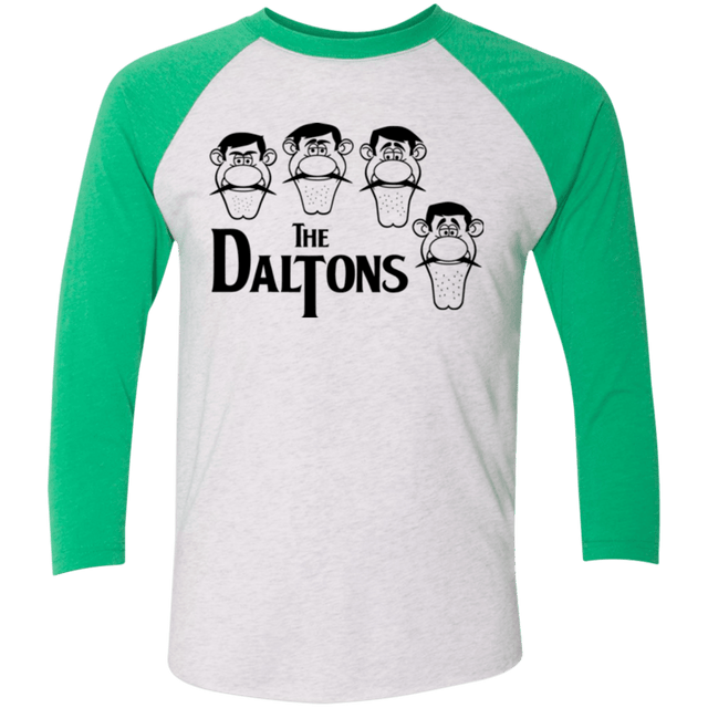 T-Shirts Heather White/Envy / X-Small The Daltons Men's Triblend 3/4 Sleeve
