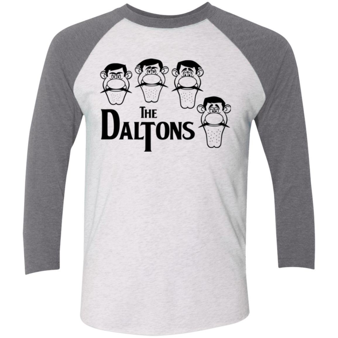 T-Shirts Heather White/Premium Heather / X-Small The Daltons Men's Triblend 3/4 Sleeve