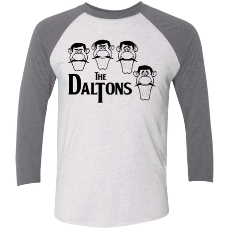 T-Shirts Heather White/Premium Heather / X-Small The Daltons Men's Triblend 3/4 Sleeve