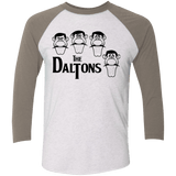 T-Shirts Heather White/Vintage Grey / X-Small The Daltons Men's Triblend 3/4 Sleeve