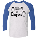 T-Shirts Heather White/Vintage Royal / X-Small The Daltons Men's Triblend 3/4 Sleeve