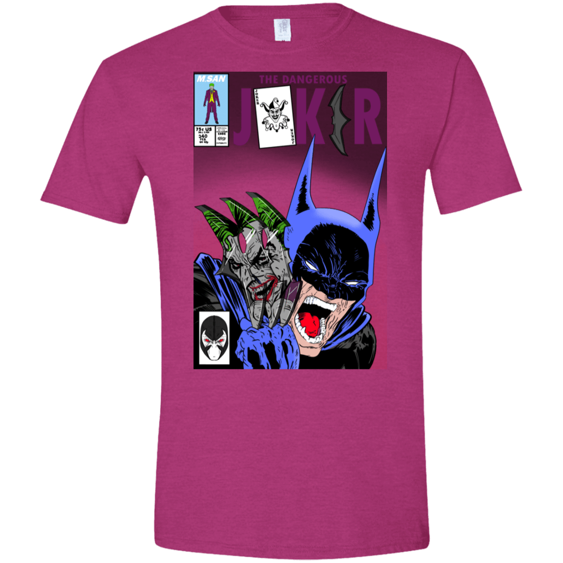 T-Shirts Antique Heliconia / S The Dangerous Joker Men's Semi-Fitted Softstyle