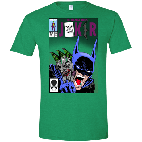 T-Shirts Heather Irish Green / S The Dangerous Joker Men's Semi-Fitted Softstyle