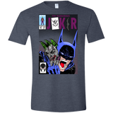 T-Shirts Heather Navy / S The Dangerous Joker Men's Semi-Fitted Softstyle