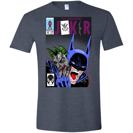 T-Shirts Heather Navy / S The Dangerous Joker Men's Semi-Fitted Softstyle