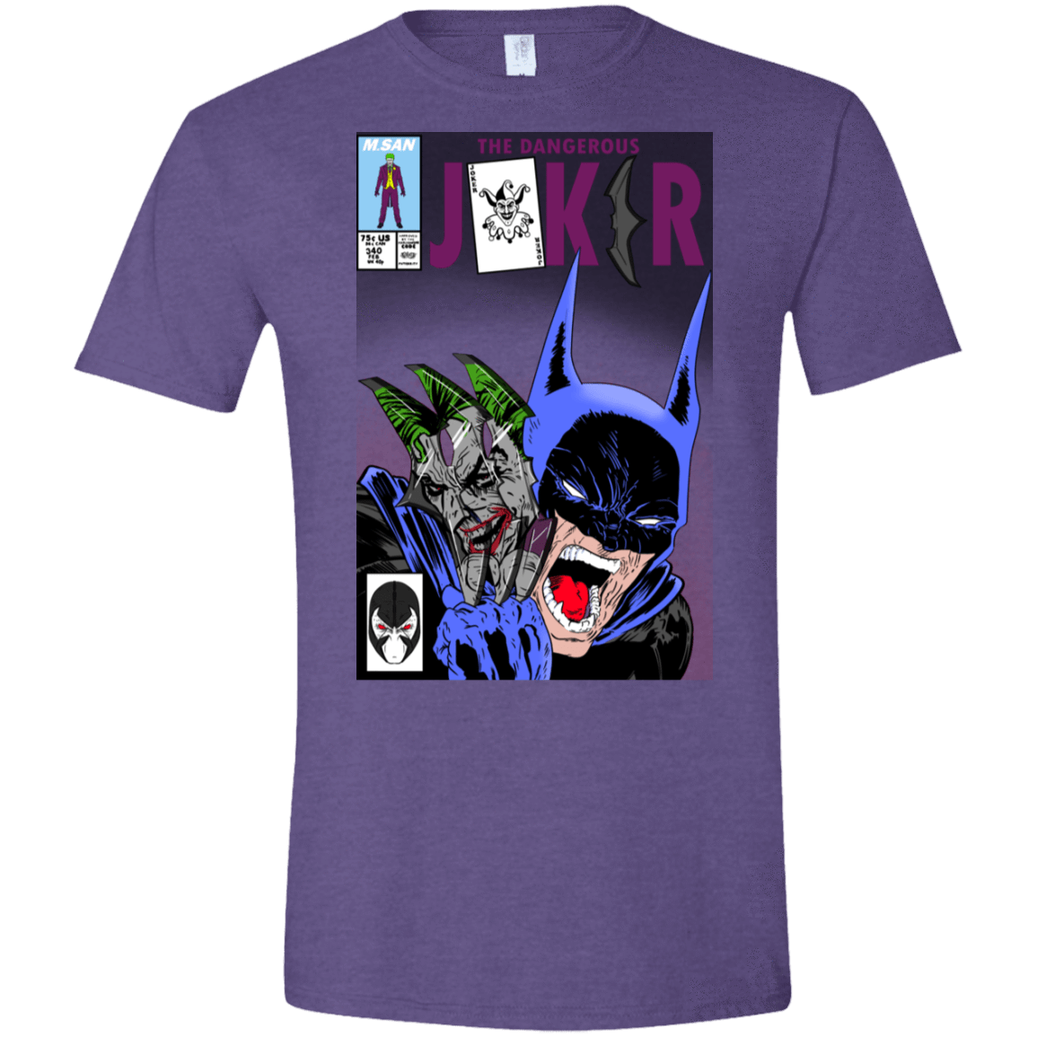 T-Shirts Heather Purple / S The Dangerous Joker Men's Semi-Fitted Softstyle