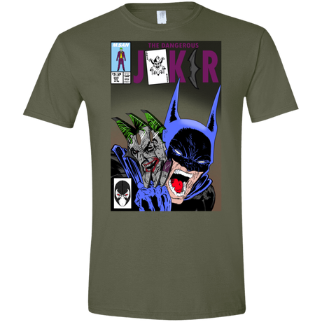 T-Shirts Military Green / S The Dangerous Joker Men's Semi-Fitted Softstyle