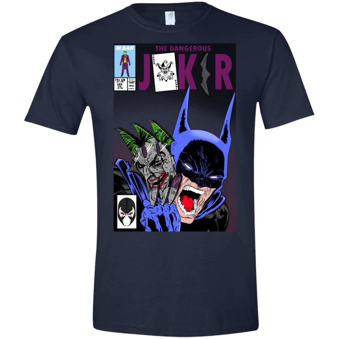 T-Shirts Navy / S The Dangerous Joker Men's Semi-Fitted Softstyle