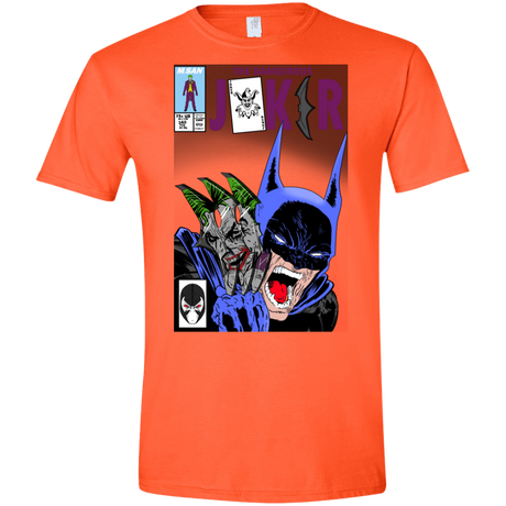 T-Shirts Orange / S The Dangerous Joker Men's Semi-Fitted Softstyle
