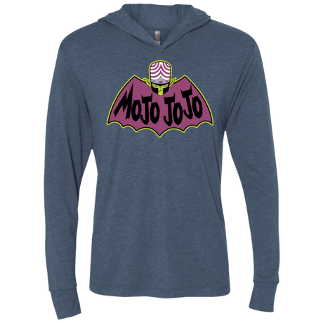 T-Shirts Indigo / X-Small The Dark Ape Triblend Long Sleeve Hoodie Tee