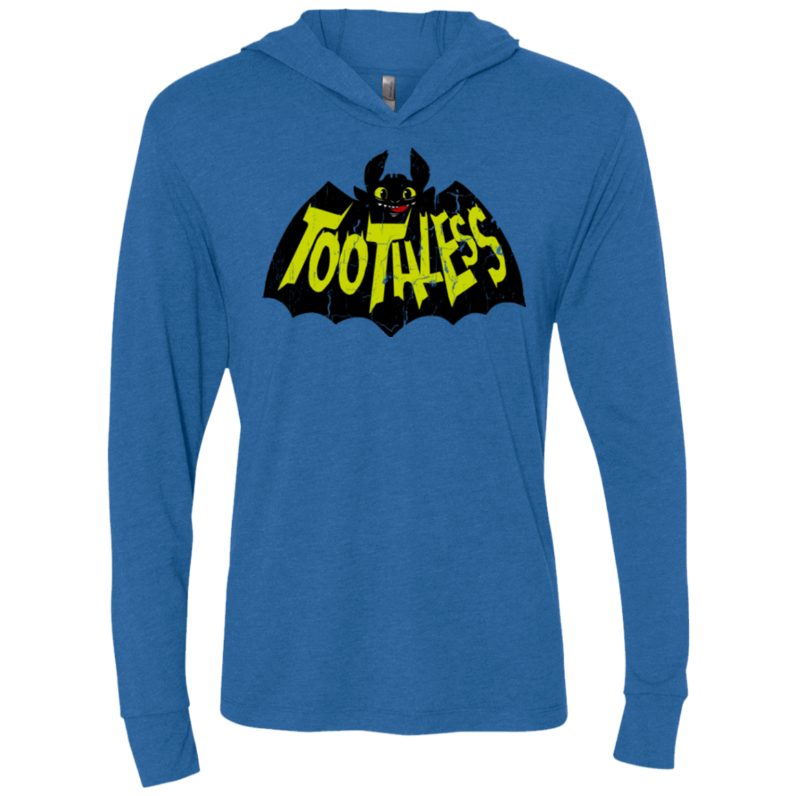 The Dark Dragon Triblend Long Sleeve Hoodie Tee