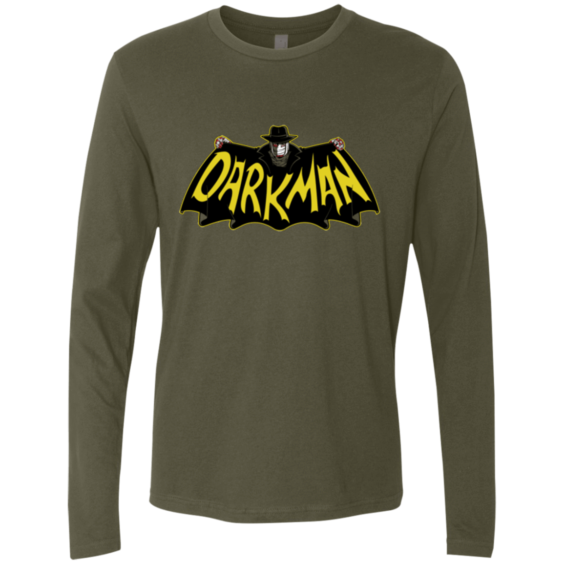 T-Shirts Military Green / Small The Dark Man Men's Premium Long Sleeve