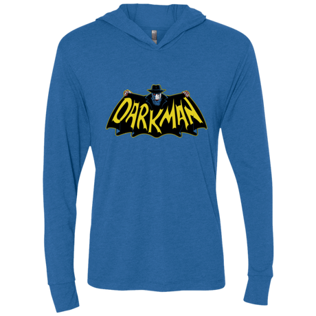 T-Shirts Vintage Royal / X-Small The Dark Man Triblend Long Sleeve Hoodie Tee