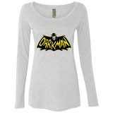 T-Shirts Heather White / Small The Dark Man Women's Triblend Long Sleeve Shirt