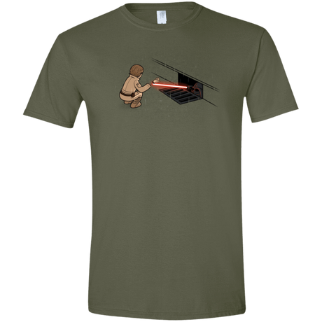 T-Shirts Military Green / S The Dark Sewer Men's Semi-Fitted Softstyle